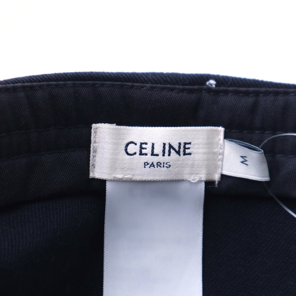 CELINE(セリーヌ) Cロゴパッチ 5パネルキャップ 帽子 ブラック 2AUU6641M