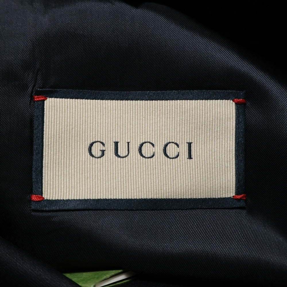 GUCCI(グッチ) 2B シングルテーラードジャケット テーパードスラックス セットアップ スーツ ブラック 337687 Z6867