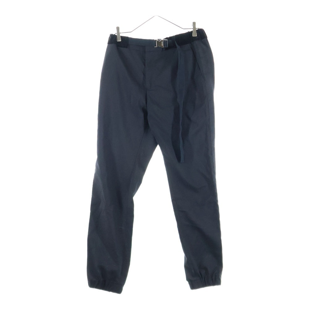 Sacai(サカイ) Suiting Pants ベロア切替 アジャスターベルト テーパードパンツ ブラック 21-02557M