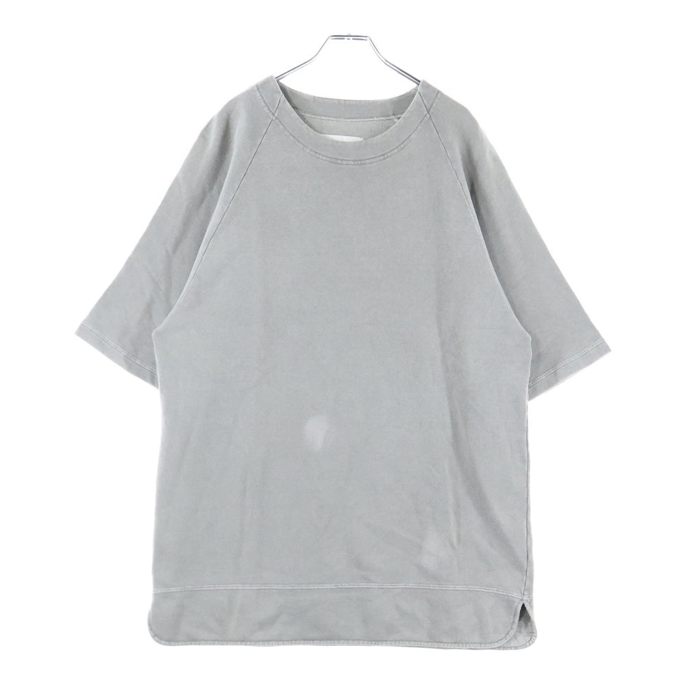 JIL SANDER(ジルサンダー) ラグランショルダー スウェット クルーネック半袖Tシャツ カットソー グレー JSMU707000MU249208A21