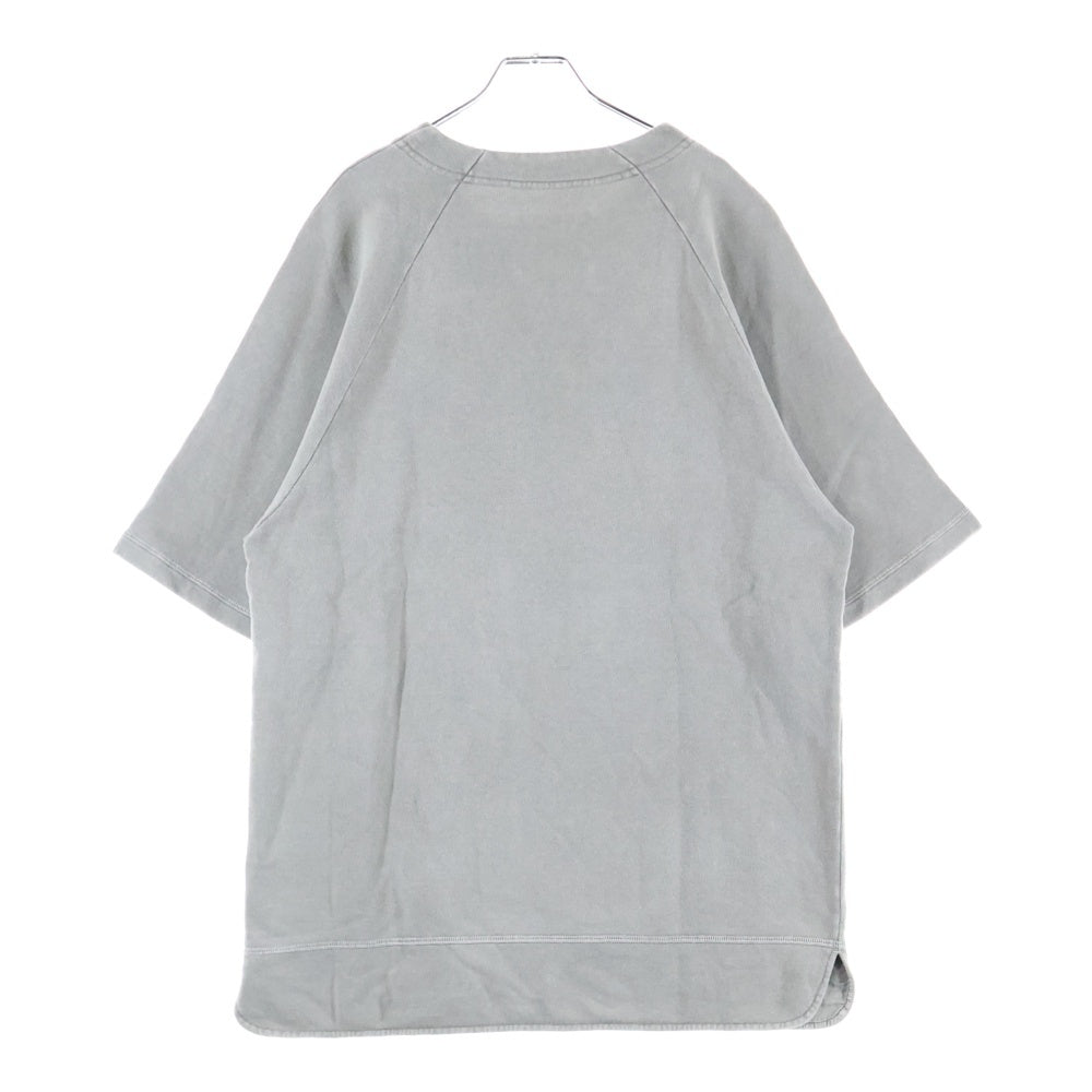 JIL SANDER(ジルサンダー) ラグランショルダー スウェット クルーネック半袖Tシャツ カットソー グレー JSMU707000MU249208A21