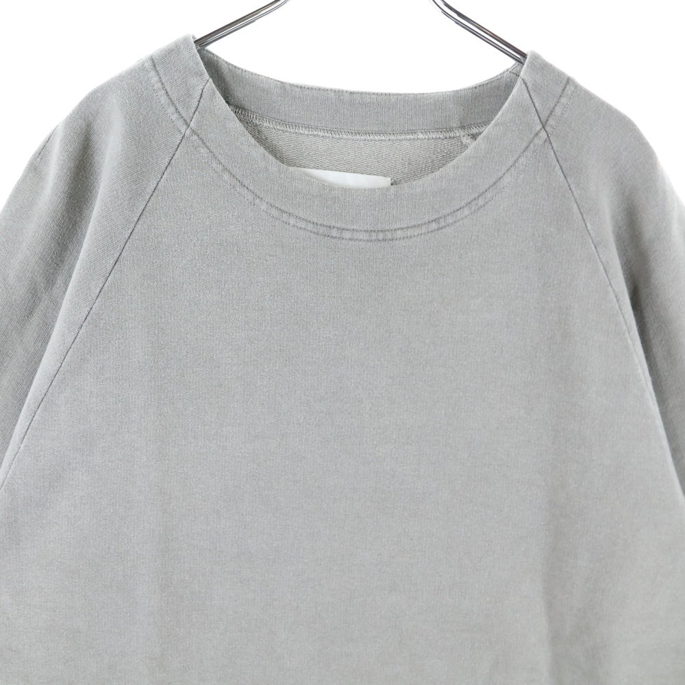 JIL SANDER(ジルサンダー) ラグランショルダー スウェット クルーネック半袖Tシャツ カットソー グレー JSMU707000MU249208A21