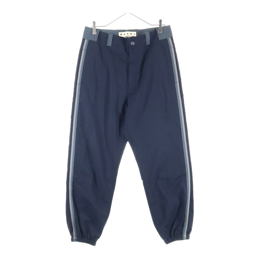 MARNI(マルニ) 19SS ウール トロピカルサイドライン テーパートパンツ ネイビー PUMU0042Q0