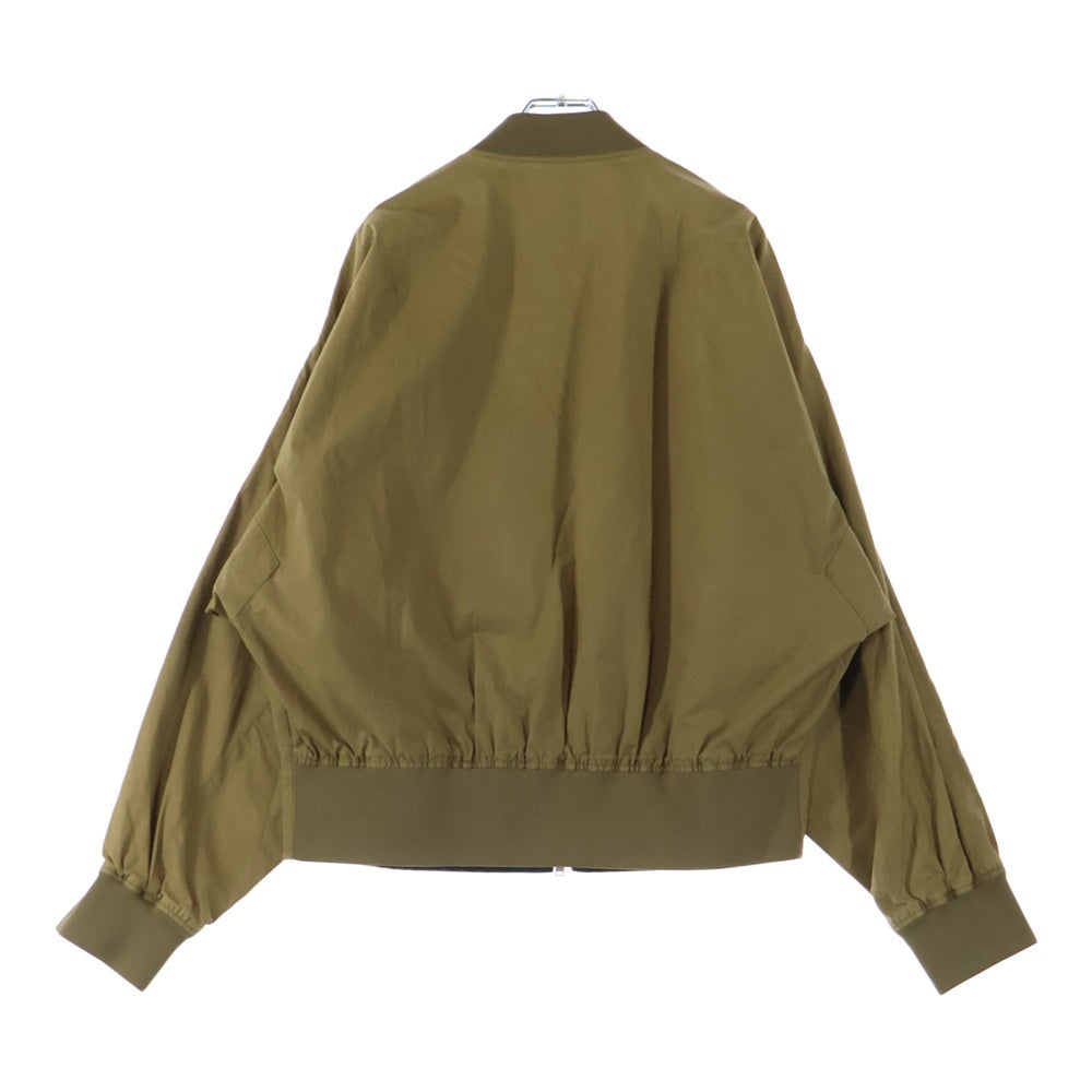 JIL SANDER(ジルサンダー) 20SS Alfred フロントジップ ナイロン ボンバージャケット カーキ JSMQ420801MQ24260001