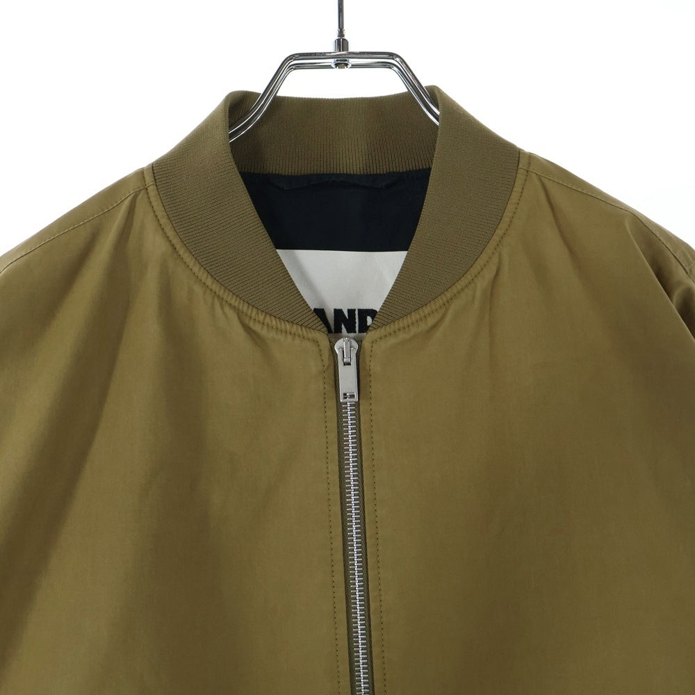 JIL SANDER(ジルサンダー) 20SS Alfred フロントジップ ナイロン ボンバージャケット カーキ JSMQ420801MQ24260001