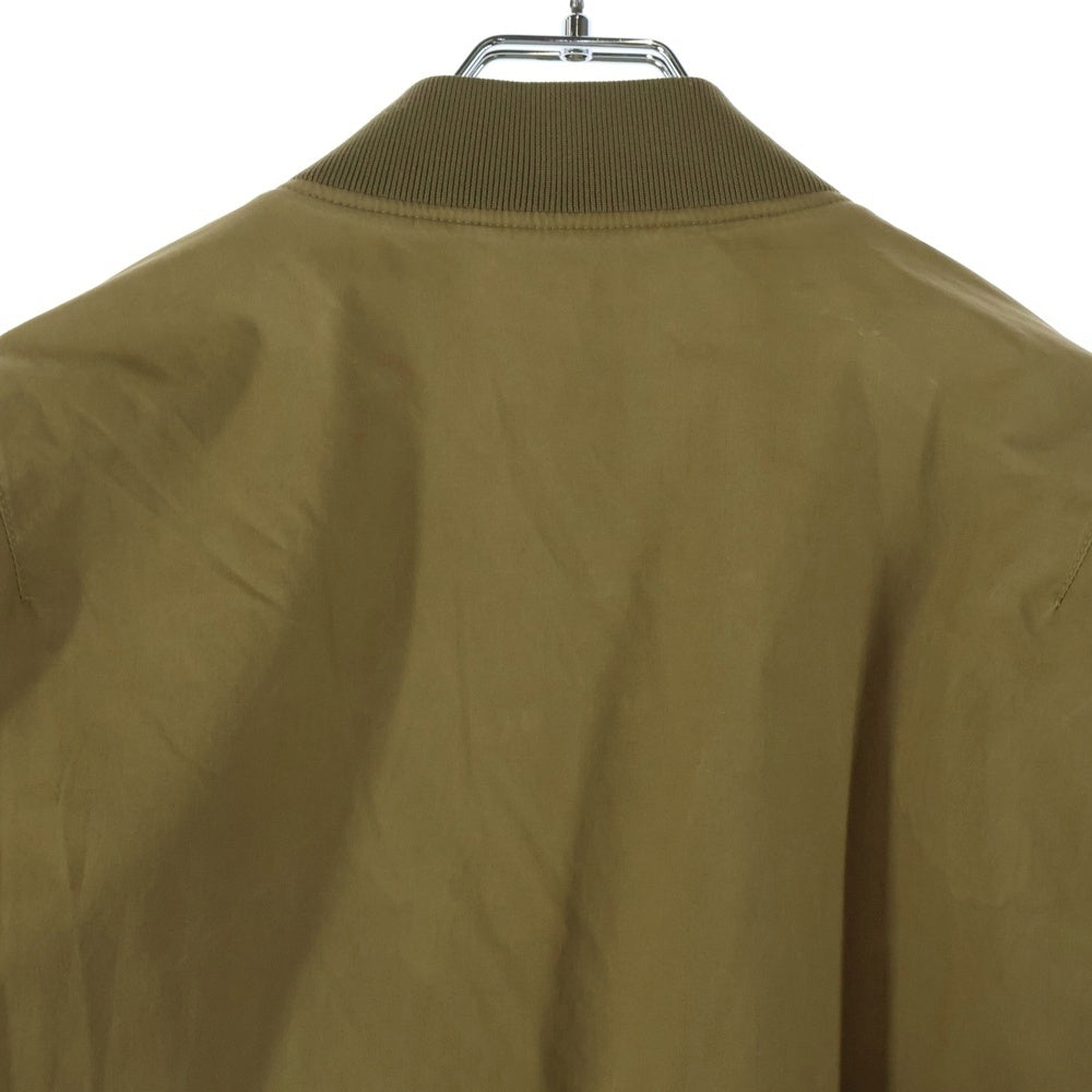 JIL SANDER(ジルサンダー) 20SS Alfred フロントジップ ナイロン ボンバージャケット カーキ JSMQ420801MQ24260001
