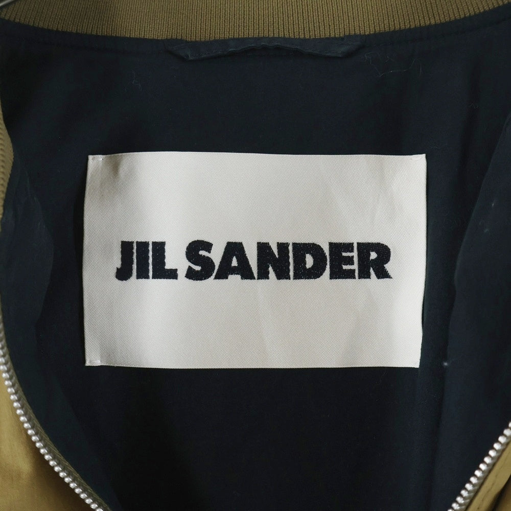 JIL SANDER(ジルサンダー) 20SS Alfred フロントジップ ナイロン ボンバージャケット カーキ JSMQ420801MQ24260001