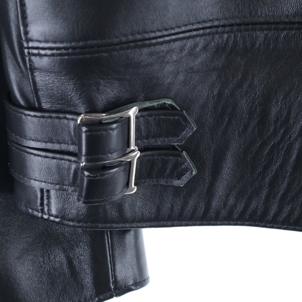 Lewis Leathers(ルイスレザー) 402T LIGHTNING TIGHT FIT ライトニング タイトフィット ニットメッシュライニング シープスキン ダブルライダースジャケット ブラック