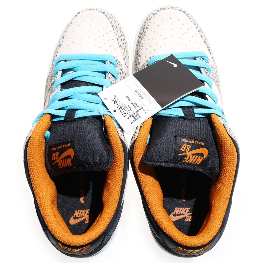 NIKE SB(ナイキエスビー) DUNK LOW PRO PHANTOM AND BLACK ダンク プロ エレクトリックサファリ ファントムアンドブラック ローカットスニーカー グレー/ブラック US9/27cm FZ1233-002