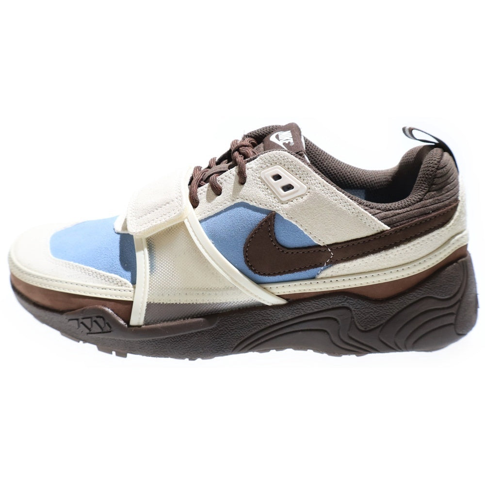NIKE(ナイキ) ×TRAVIS SCOTT ZOOM FIELD JAXX トラヴィススコット ズーム フィールド ジャックス ローカットスニーカー ブラウン/ブルー US9/27cm HQ3072-400