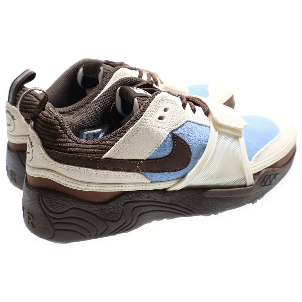 NIKE(ナイキ) ×TRAVIS SCOTT ZOOM FIELD JAXX トラヴィススコット ズーム フィールド ジャックス ローカットスニーカー ブラウン/ブルー US9/27cm HQ3072-400
