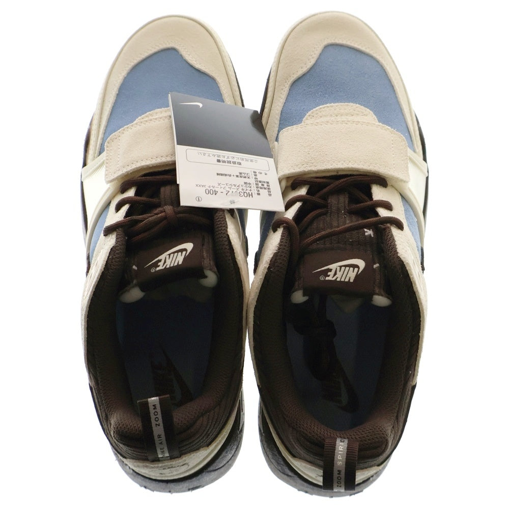 NIKE(ナイキ) ×TRAVIS SCOTT ZOOM FIELD JAXX トラヴィススコット ズーム フィールド ジャックス ローカットスニーカー ブラウン/ブルー US9/27cm HQ3072-400