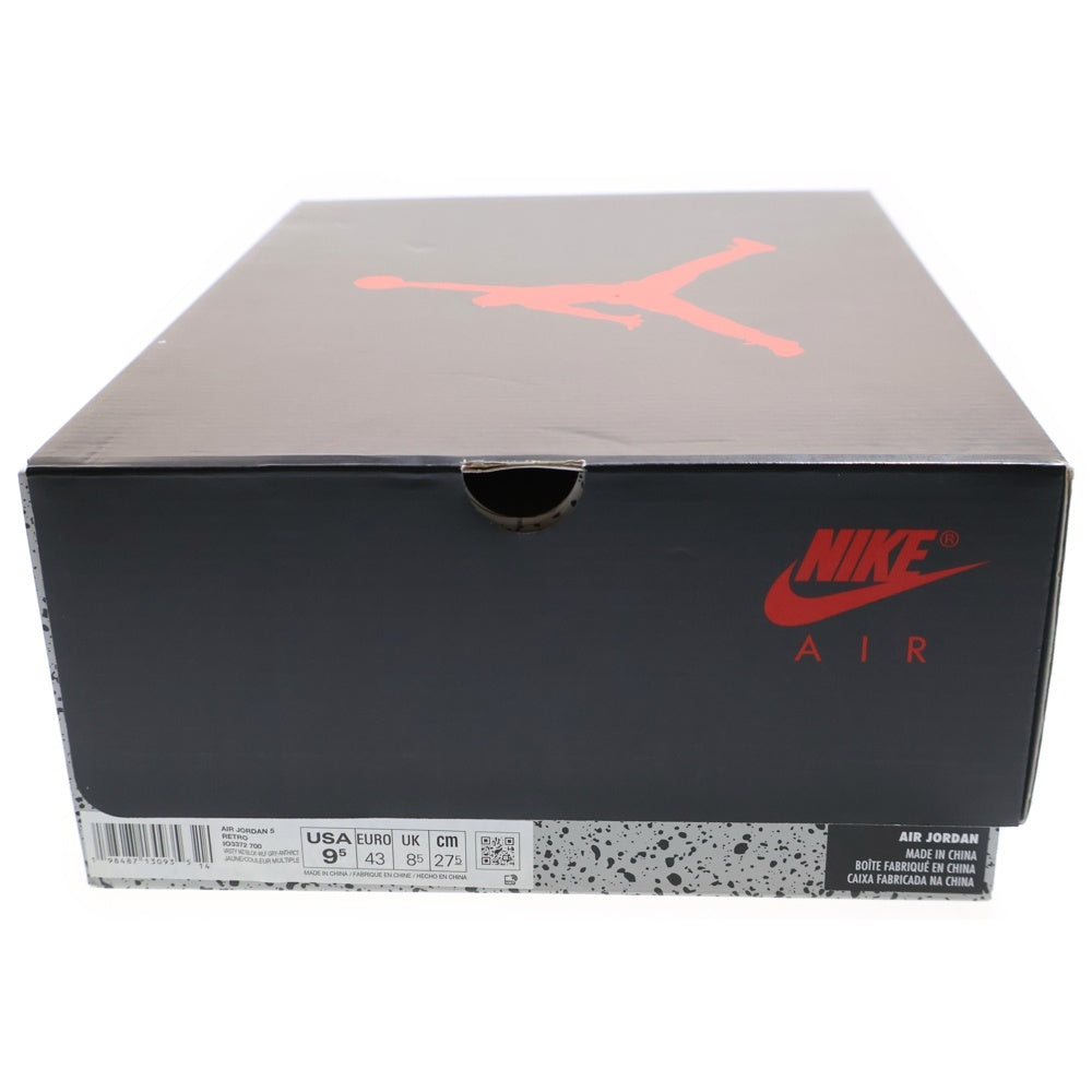 NIKE(ナイキ) AIR JORDAN 5 RETRO TOKYO 23 エアジョーダン5 レトロ トーキョー23 ハイカットスニーカー イエロー US9.5/27.5cm IO3372-700