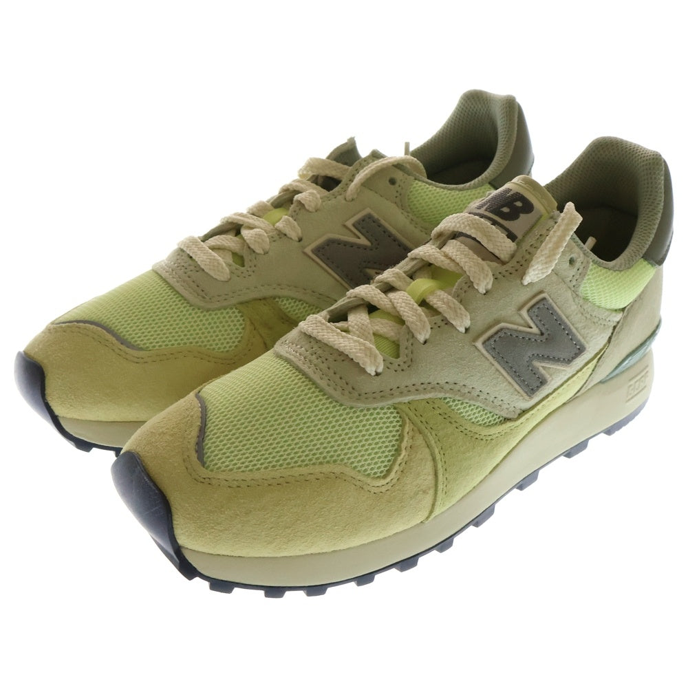New Balance(ニューバランス) ×AURALEE U475AR ALOE WASH オーラリー アロエウォッシュ メッシュ ローカットスニーカー イエロー US8/26cm