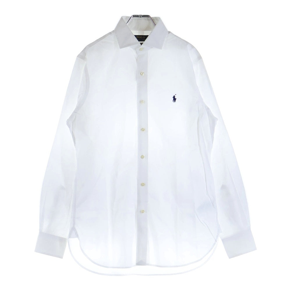 POLO RALPH LAUREN(ポロラルフローレン) カスタムフィット ロゴ刺繍 レギュラーカラー 長袖シャツ ホワイト