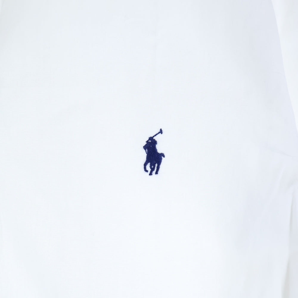 POLO RALPH LAUREN(ポロラルフローレン) カスタムフィット ロゴ刺繍 レギュラーカラー 長袖シャツ ホワイト
