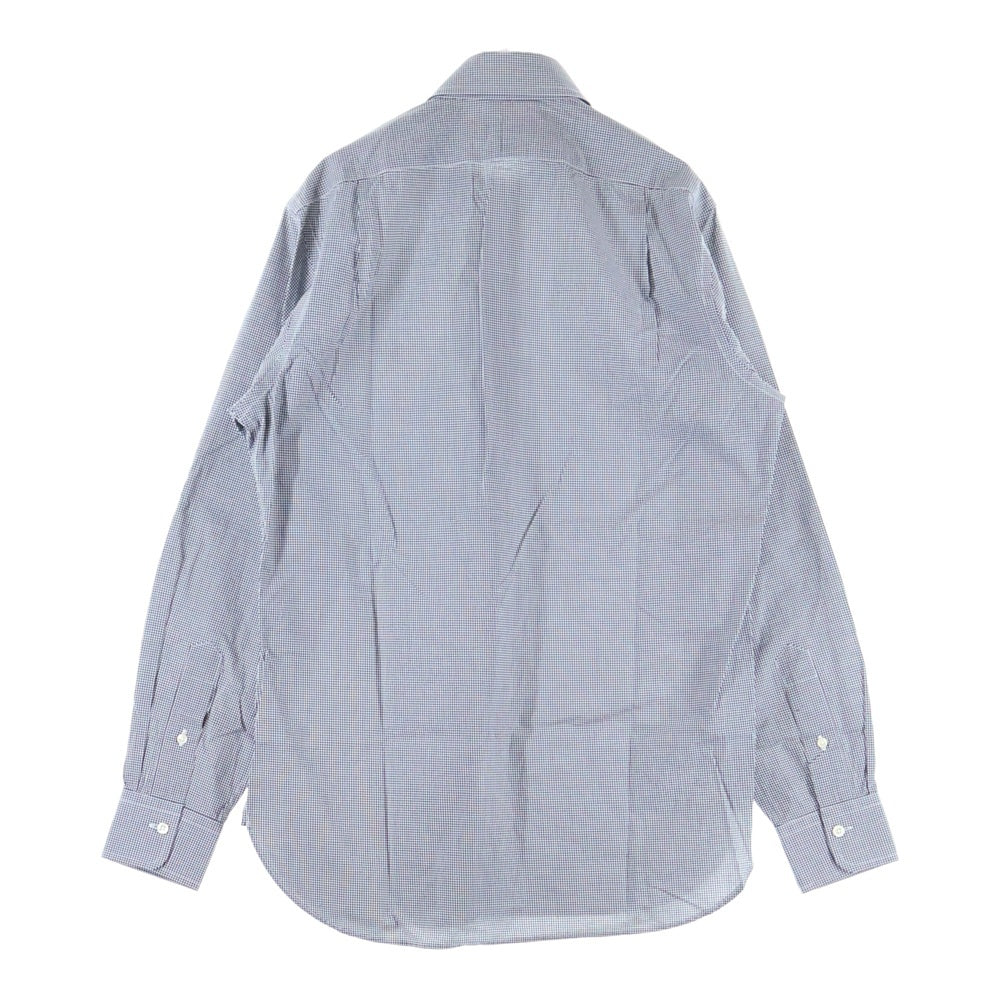 POLO RALPH LAUREN(ポロラルフローレン) カスタムフィット ロゴ刺繍 ギンガムチェック レギュラーカラー 長袖シャツ ブラック/ホワイト