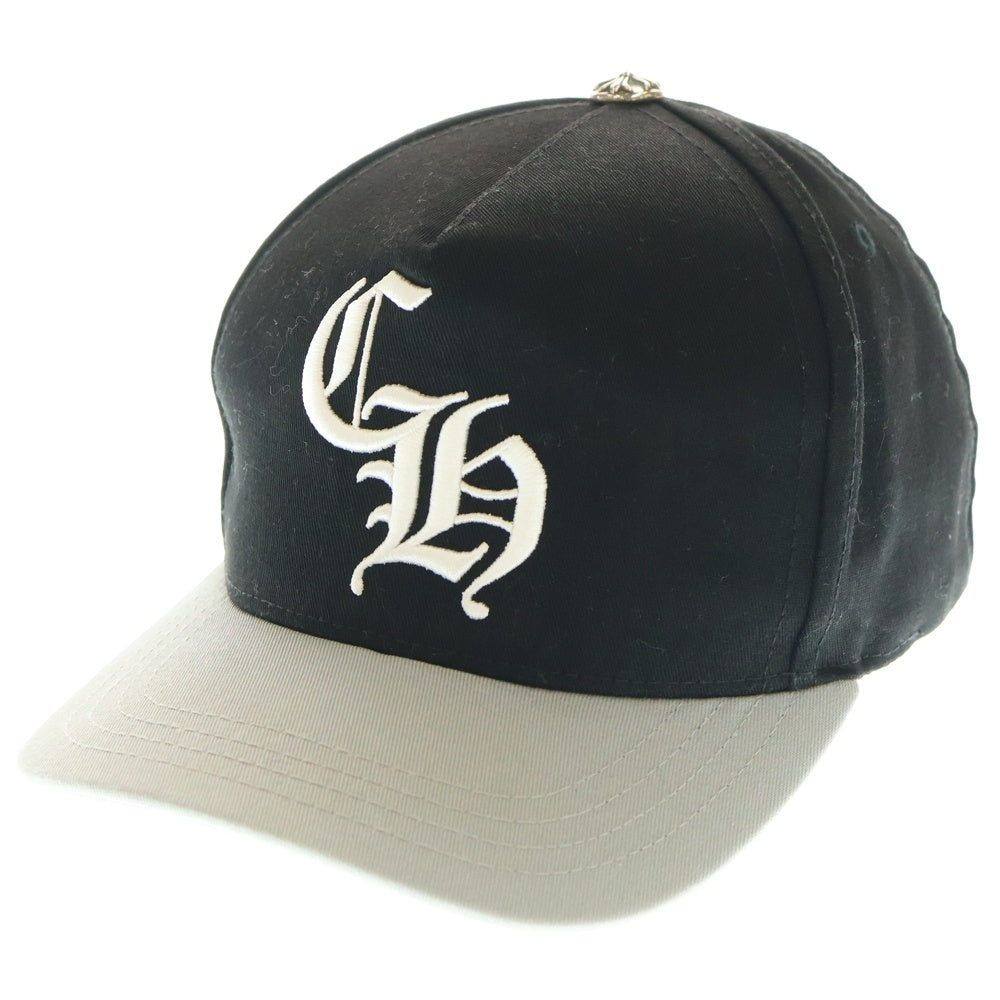 CHROME HEARTS(クロムハーツ) CH HAT CH刺繍ベースボールキャップ 帽子 ブラック