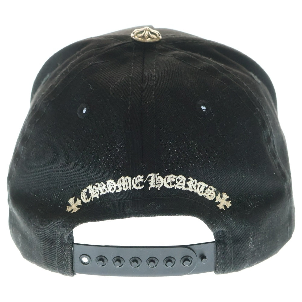 CHROME HEARTS(クロムハーツ) CH HAT CH刺繍ベースボールキャップ 帽子 ブラック