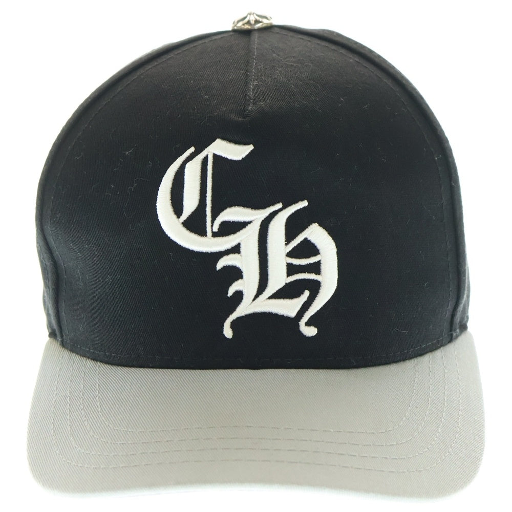CHROME HEARTS(クロムハーツ) CH HAT CH刺繍ベースボールキャップ 帽子 ブラック