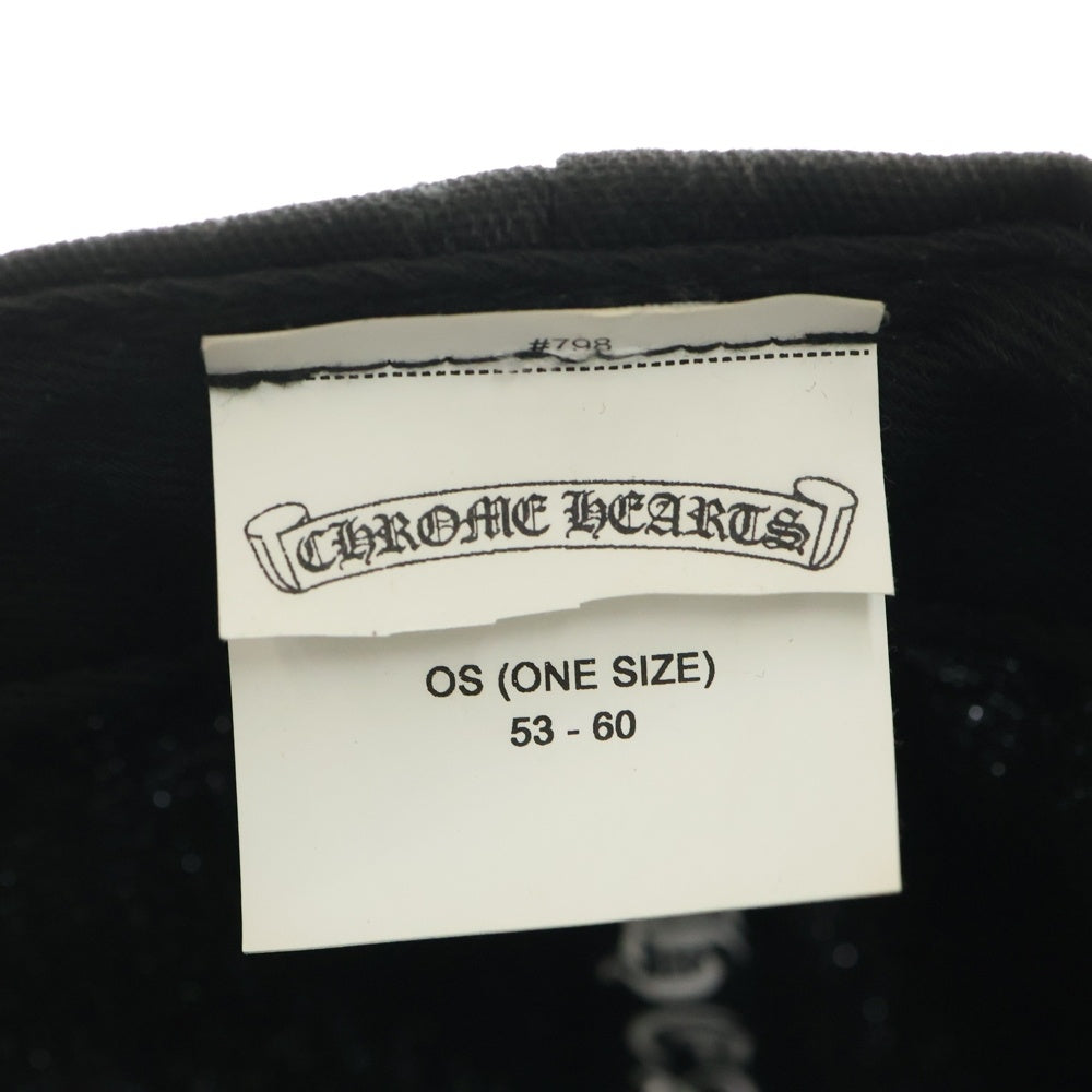 CHROME HEARTS(クロムハーツ) CH HAT CH刺繍ベースボールキャップ 帽子 ブラック