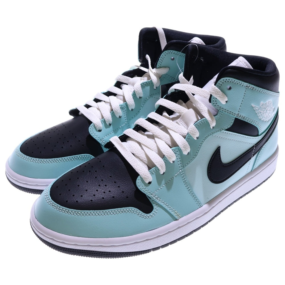 NIKE(ナイキ) WMNS AIR JORDAN 1 MID AQUA BLUE ウィメンズ エアジョーダン1 アクアブルー ミッドカットスニーカー ライトブルー US11.5/28.5cm BQ6472-300