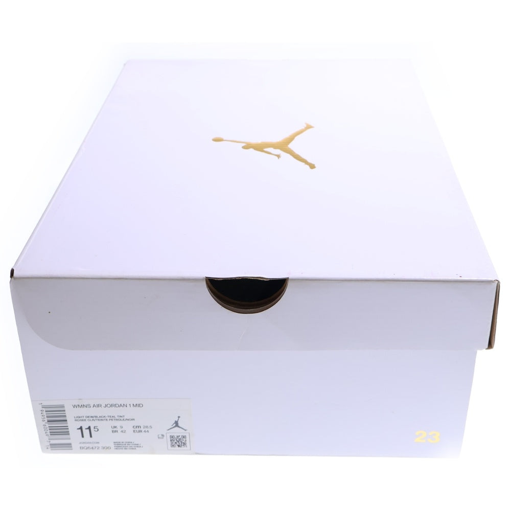 NIKE(ナイキ) WMNS AIR JORDAN 1 MID AQUA BLUE ウィメンズ エアジョーダン1 アクアブルー ミッドカットスニーカー ライトブルー US11.5/28.5cm BQ6472-300