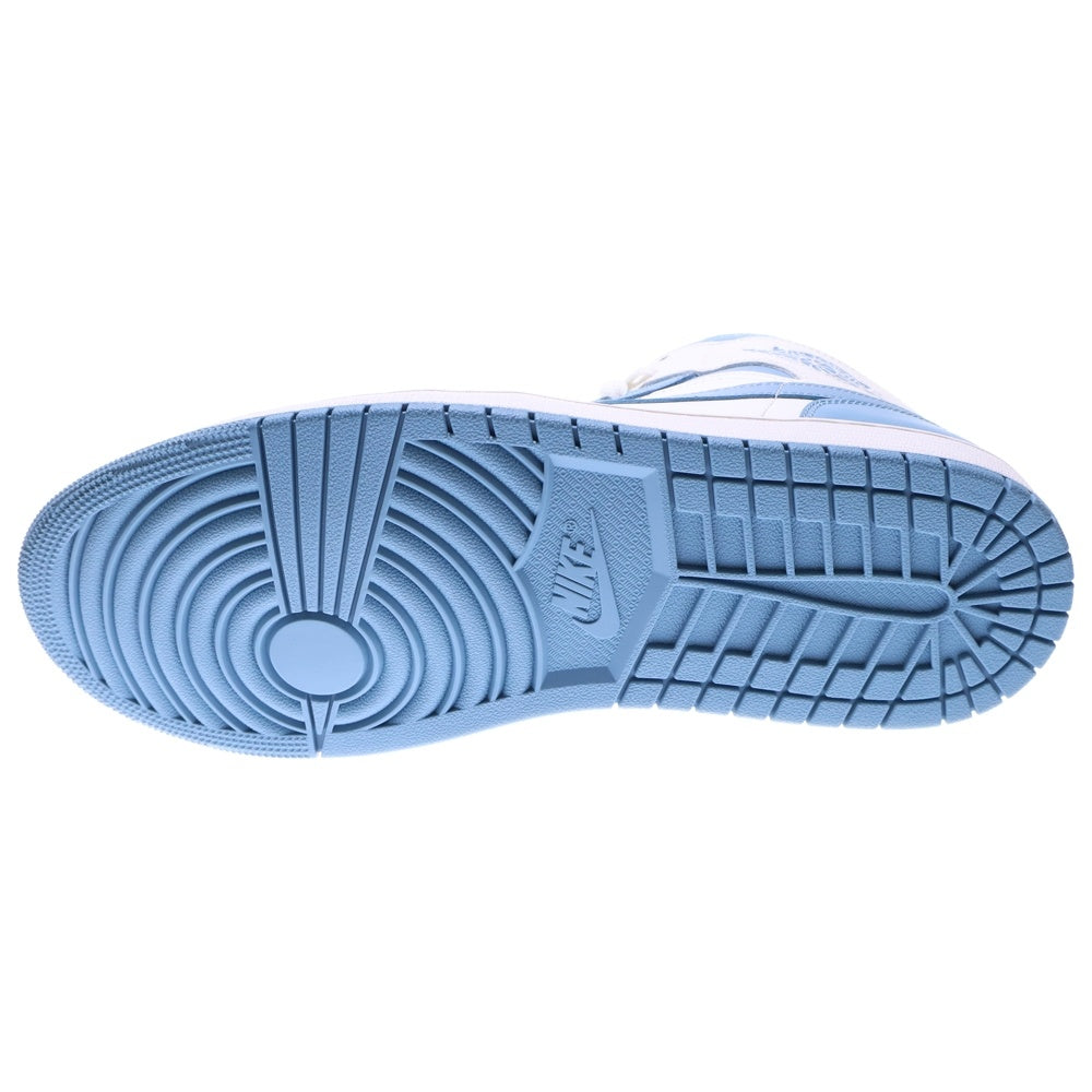 NIKE(ナイキ) WMNS AIR JORDAN 1 MID UNIVERSITY BLUE ウィメンズ エアジョーダン1 ユニバーシティブルー ミッドカットスニーカー ホワイト/ブルー US12/29cm BQ6472-141