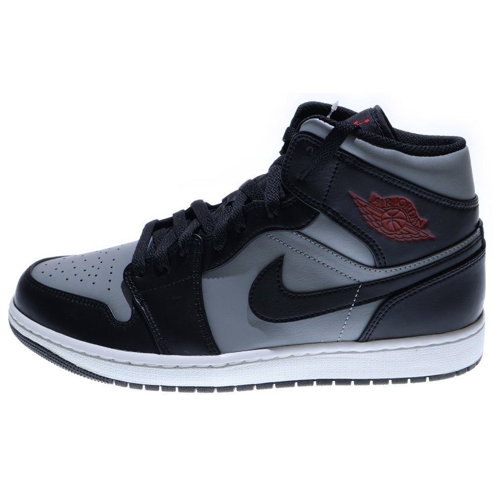 NIKE(ナイキ) AIR JORDAN 1 MID SHADOW エアジョーダン1 シャドウ ミッドカットスニーカー ブラック/グレー US10/28cm 554724-096