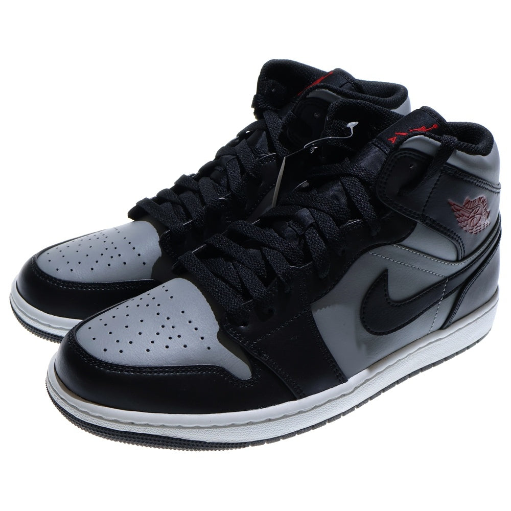 NIKE(ナイキ) AIR JORDAN 1 MID SHADOW エアジョーダン1 シャドウ ミッドカットスニーカー ブラック/グレー US10/28cm 554724-096