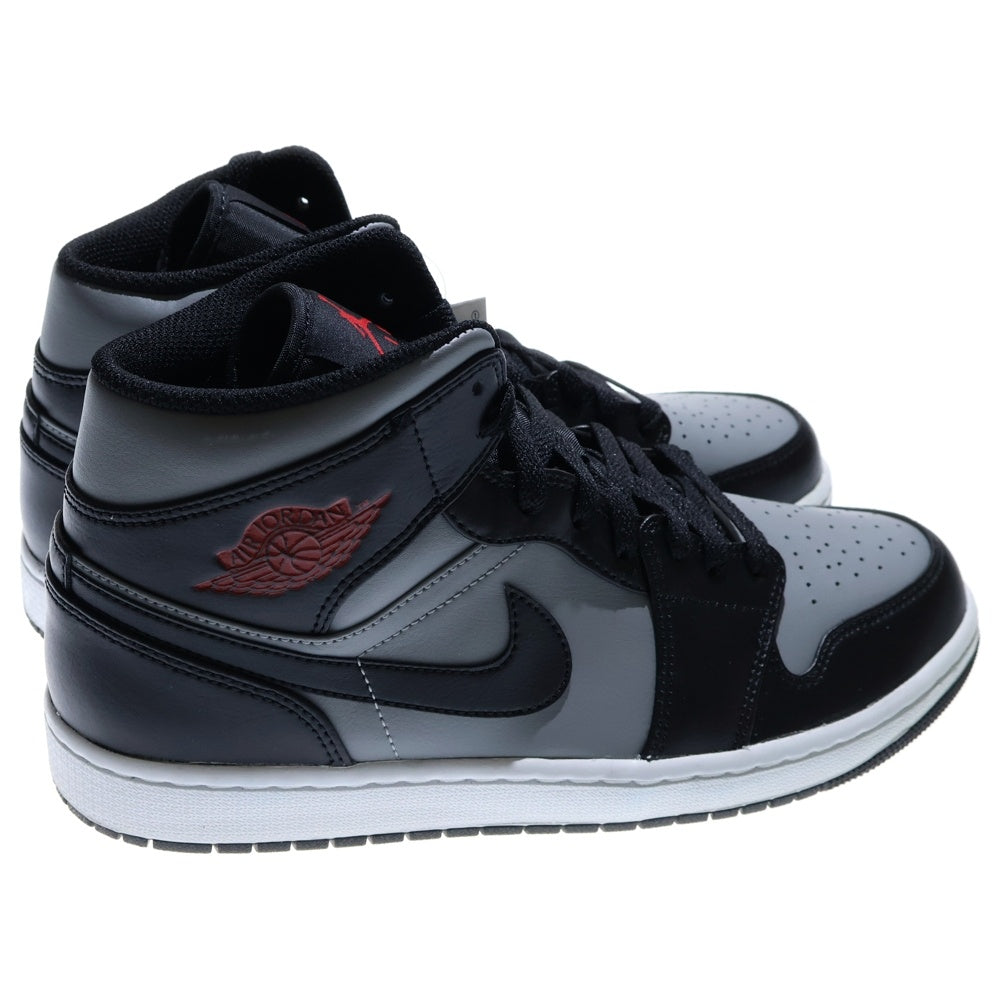 NIKE(ナイキ) AIR JORDAN 1 MID SHADOW エアジョーダン1 シャドウ ミッドカットスニーカー ブラック/グレー US10/28cm 554724-096