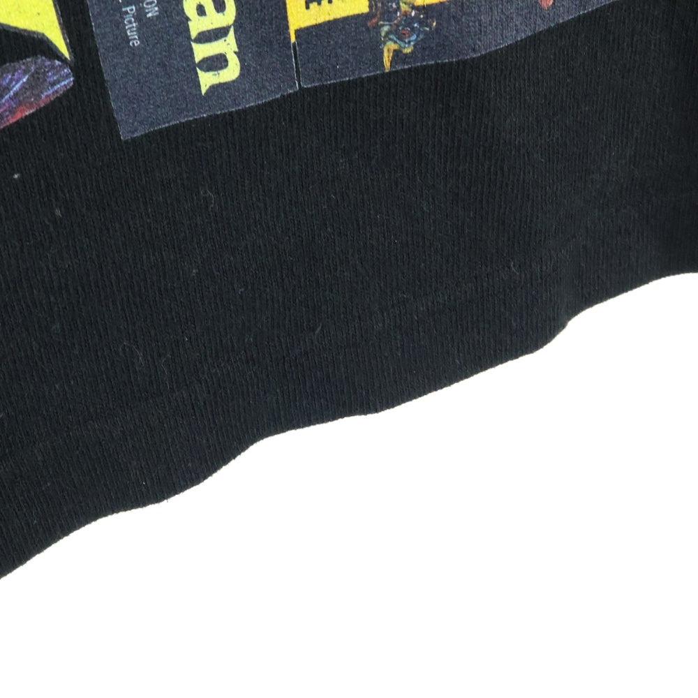 we11done(ウェルダン) HORROR COLLAGE TOP ホラーコラージュ プリント ロング Tシャツ 長袖 ブラック WD-TP4-20-728-U-BK