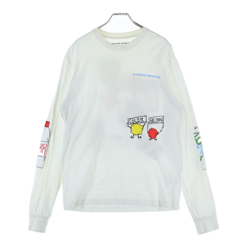 CHROME HEARTS(クロムハーツ) 20AW×MATTY BOY PPO RETRO CYCLE LS Tee マッティボーイ レトロサイクルロングスリーブTシャツ 長袖カットソー ロンT ホワイト