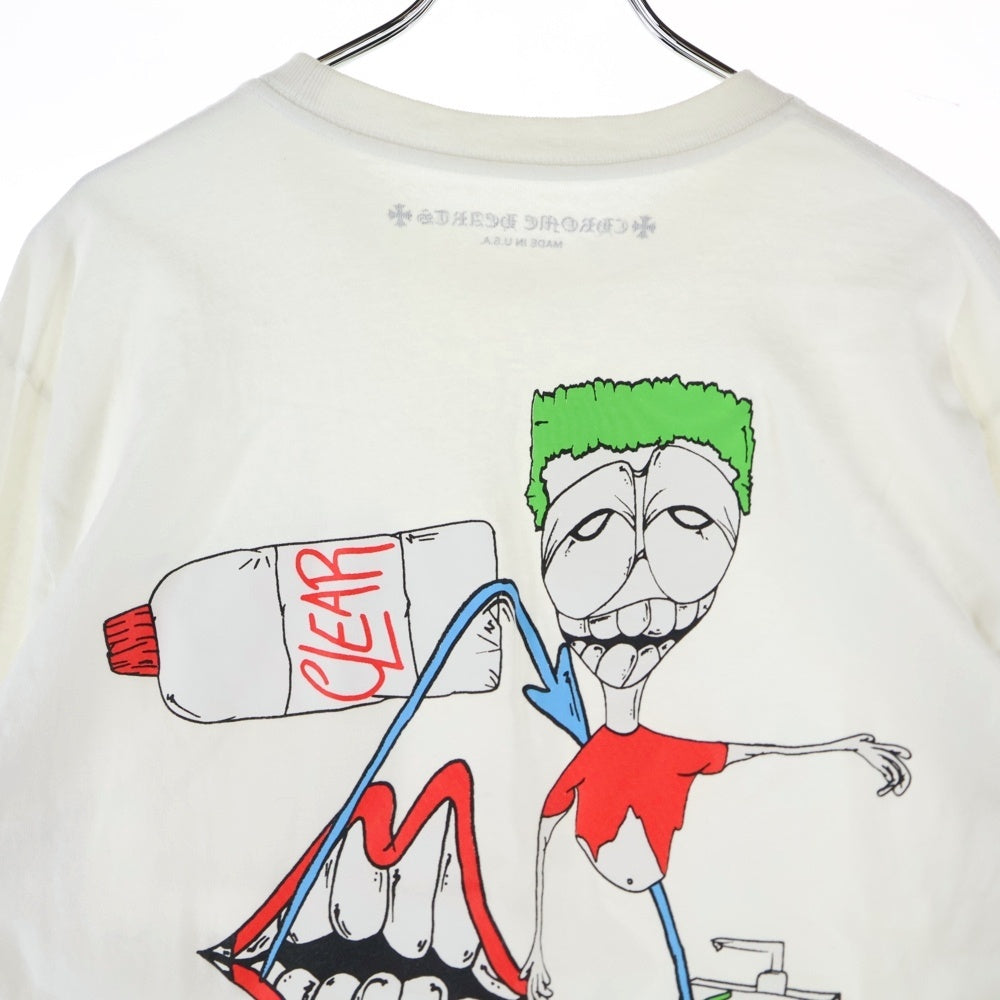 CHROME HEARTS(クロムハーツ) 20AW×MATTY BOY PPO RETRO CYCLE LS Tee マッティボーイ レトロサイクルロングスリーブTシャツ 長袖カットソー ロンT ホワイト