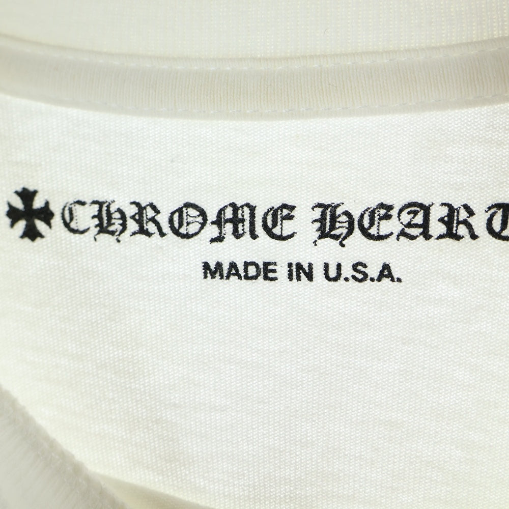 CHROME HEARTS(クロムハーツ) 20AW×MATTY BOY PPO RETRO CYCLE LS Tee マッティボーイ レトロサイクルロングスリーブTシャツ 長袖カットソー ロンT ホワイト