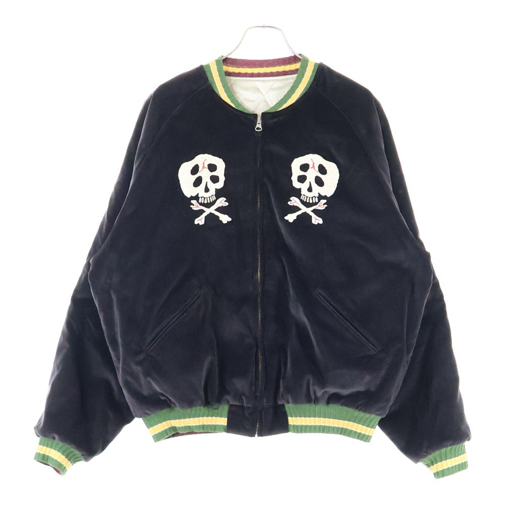 KAPITAL(キャピタル) 20AW 硫化別珍 スーベニアJKT レインスカル ジャケット 刺繍 キルティング ブラック EK-1527