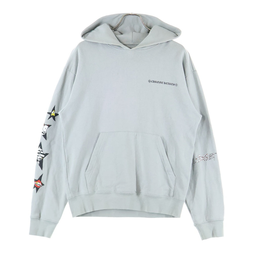 CHROME HEARTS(クロムハーツ) ×MATTY BOY PPO SUGGEST SPACE GRY HD PLVR マッティボーイ プリント スウェットプルオーバーパーカー グレー