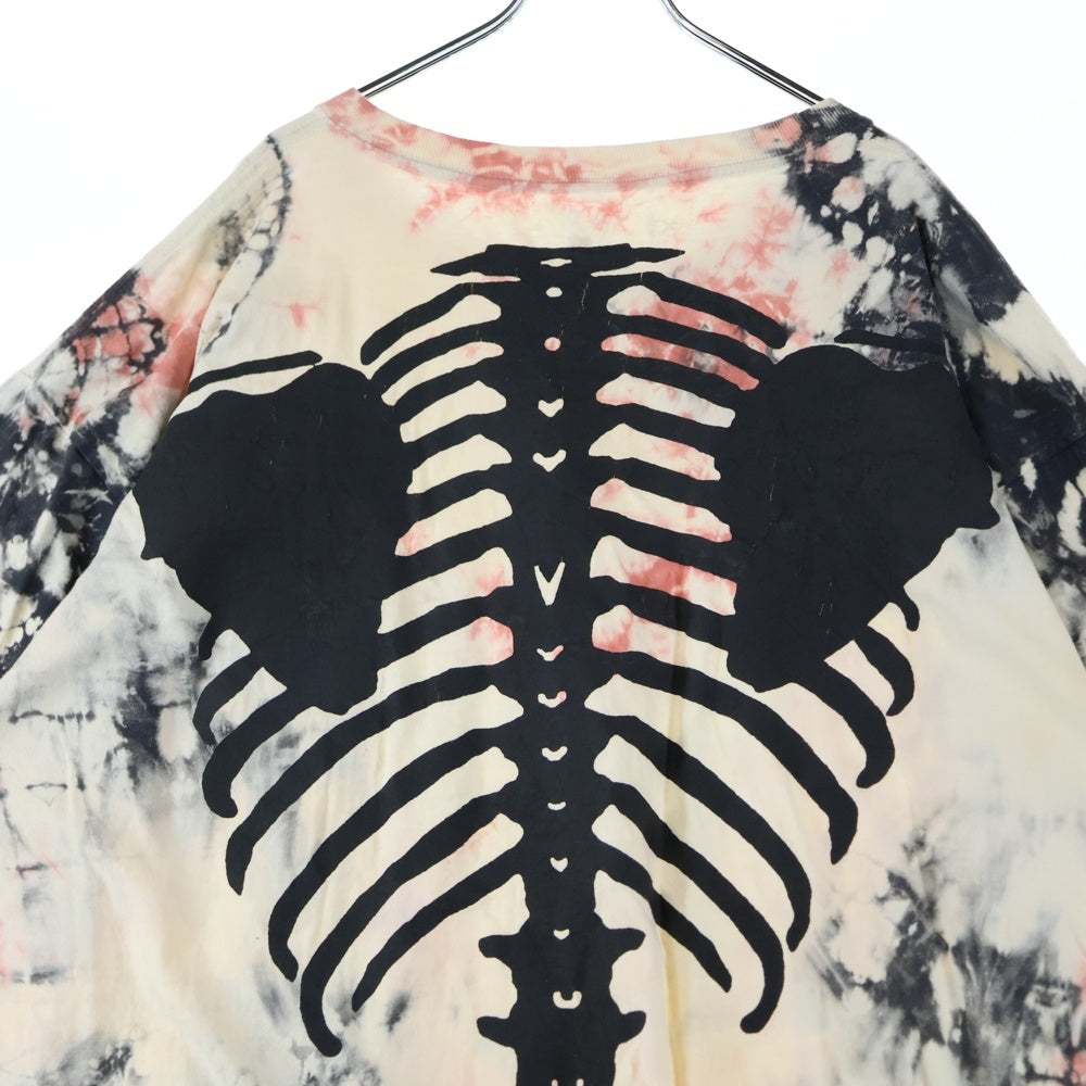 KAPITAL(キャピタル) BONE pt BIG T ASHBURY DYED ボーンプリント タイダイ 半袖Tシャツ マルチ EK-940