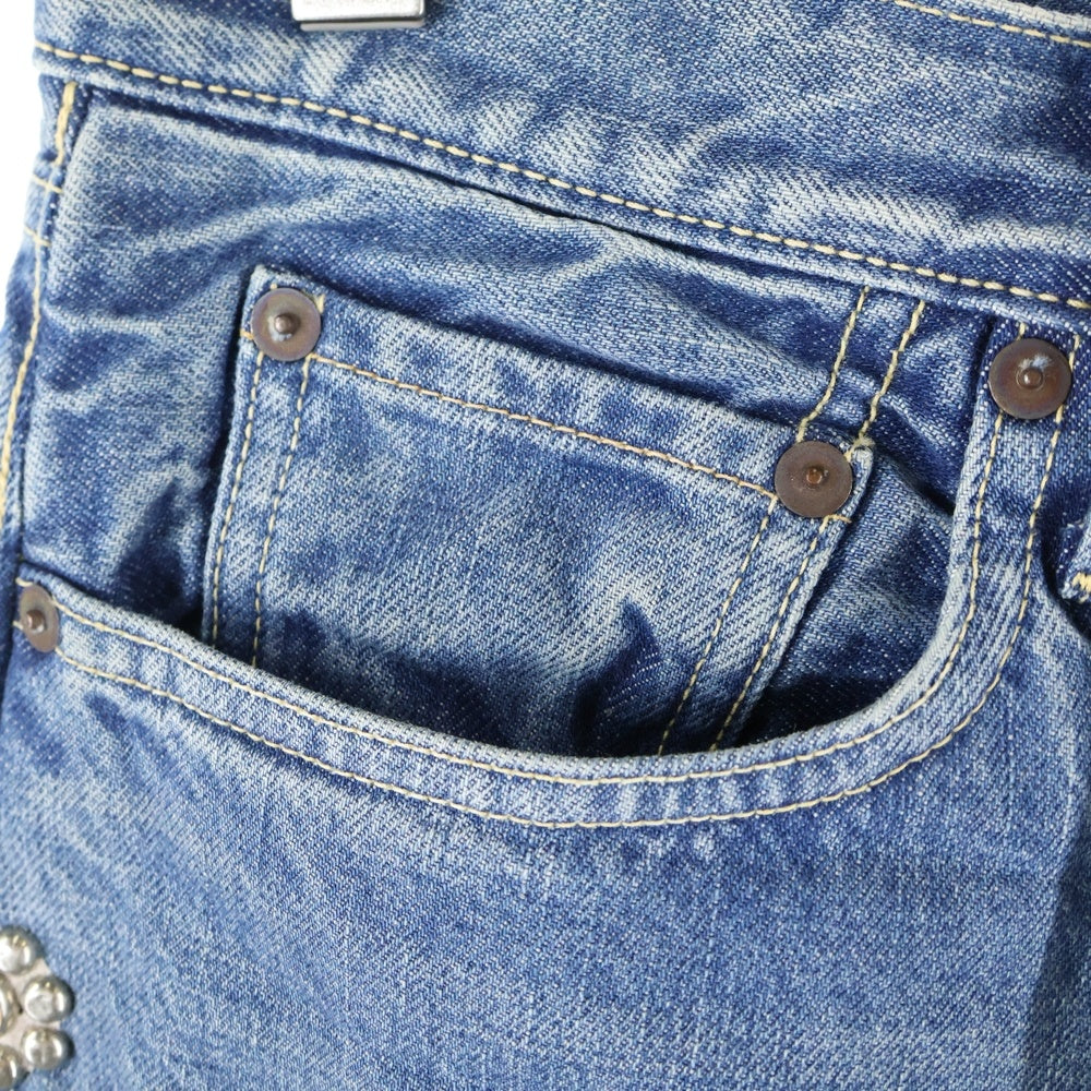 KAPITAL(キャピタル) 14oz 5P モンキーCISCOスタッズデニムパンツ インディゴ EK-1174