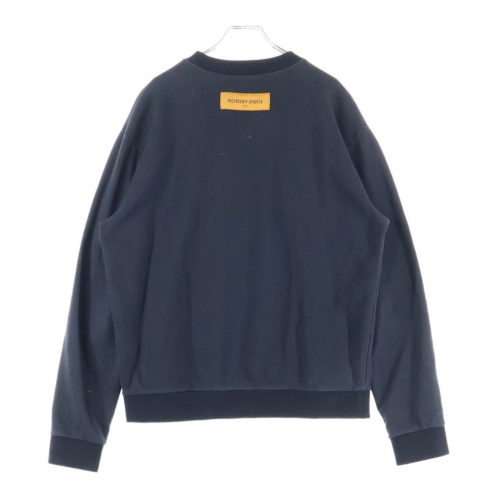 LOUIS VUITTON(ルイヴィトン) 20AW LVステッチ プリント エンブロイダリー スウェットトレーナー ブラック RM202M FMC HJY21W