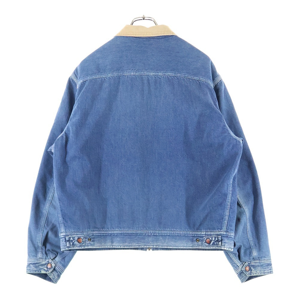 KAPITAL(キャピタル) 22SS 11.5Oz Denim BONE Lining Reversible ZIP UP Work JKT リバーシブル デニムジャケット ボーン インディゴ K2210LJ053