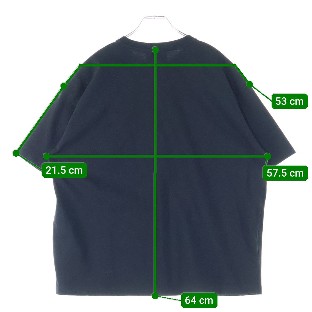 PRADA(プラダ) ロゴプレート付き クルーネック半袖Tシャツ ブラック 3558A S211 10UP