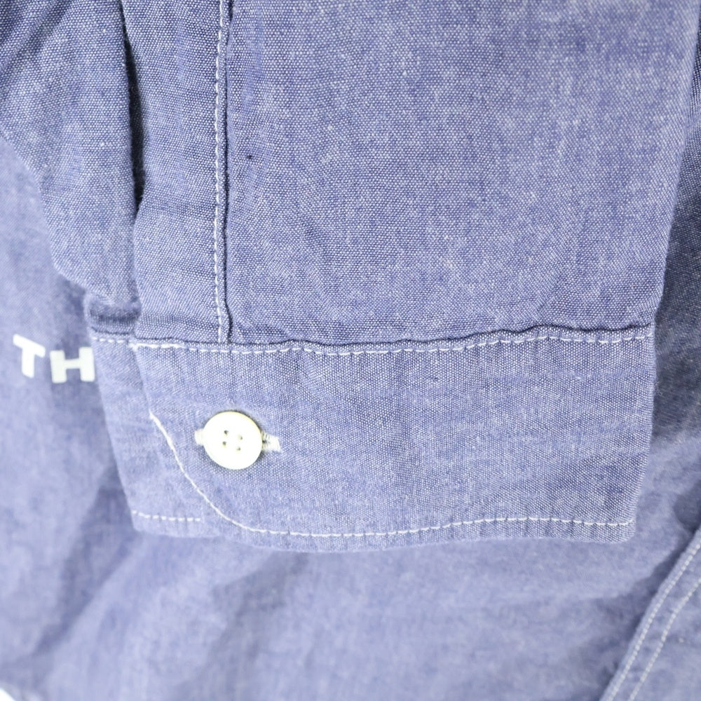 HUMAN MADE(ヒューマンメイド) CHAMBRAY DUCK SHIRT シャンブレー ダックパッチ 長袖シャツ ブルー HM26SH005