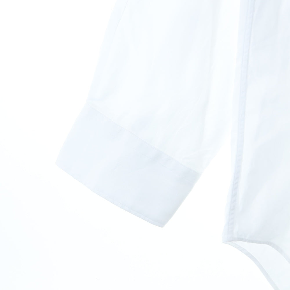 PLAY COMME des GARCONS(プレイコムデギャルソン) ワンポイントエンブロイダリー 長袖 レギュラーカラーシャツ ホワイト AZ-B004 AD2021/8