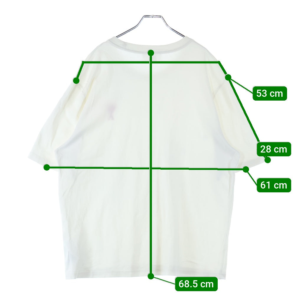 AMI Alexandre Mattiussi(アミアレクサンドルマテュッシ) ハートロゴ クルーネック半袖Tシャツ カットソー ホワイト UTS004.726