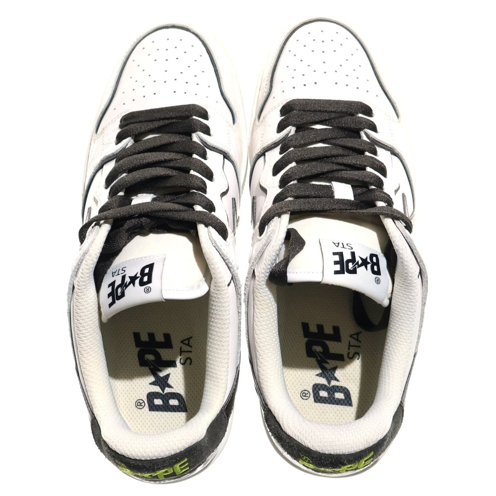 A BATHING APE(アベイシングエイプ) SK8 BAPE STA スケート べイプスタ ローカットスニーカー ホワイト/グレー US9/27cm 1H80191020