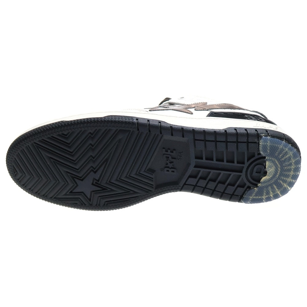 A BATHING APE(アベイシングエイプ) SK8 BAPE STA スケート べイプスタ ローカットスニーカー ホワイト/グレー US9/27cm 1H80191020