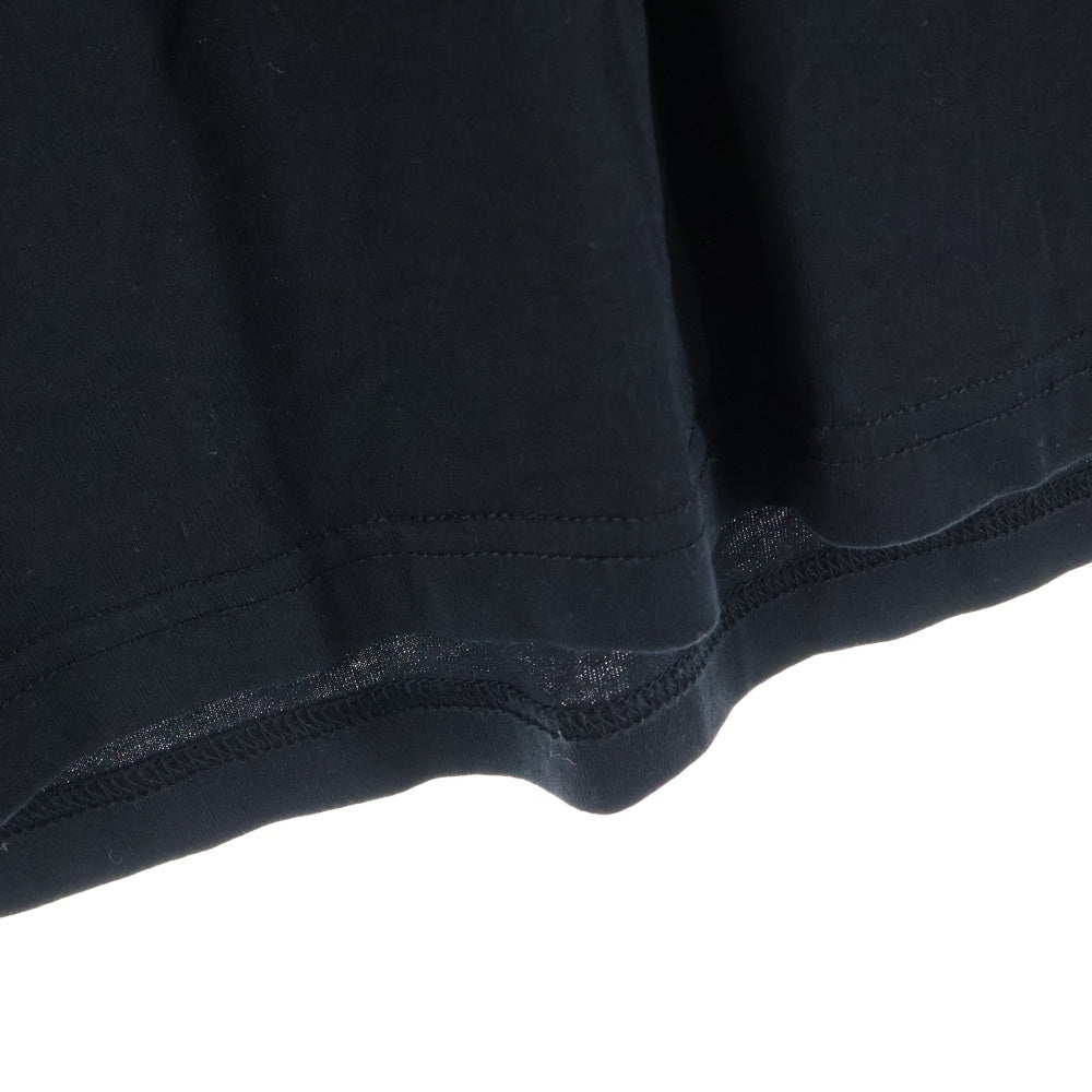 BURBERRY(バーバリー) フロントロゴ ラインストーン クルーネック半袖Tシャツ カットソー ブラック 8022504