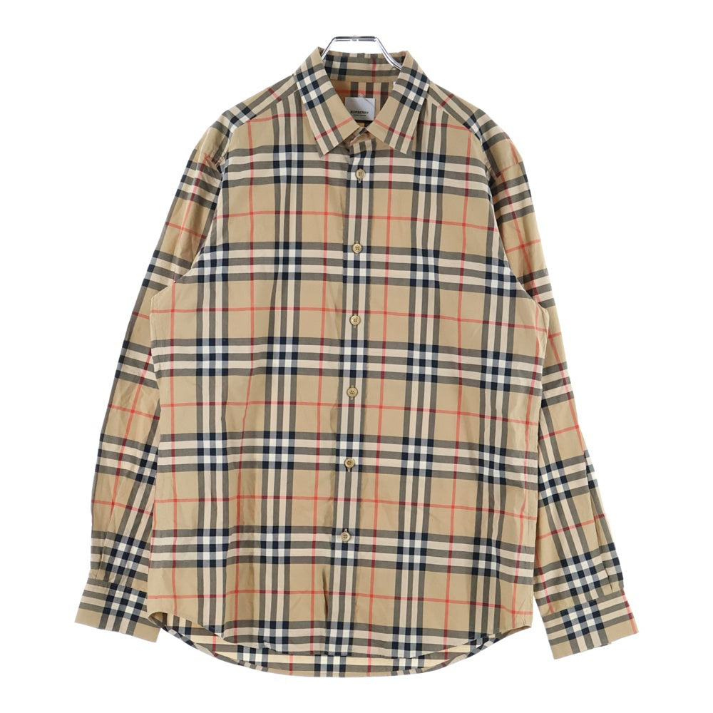 BURBERRY(バーバリー) ノバチェック レギュラーカラーシャツ ブラウン 8020663