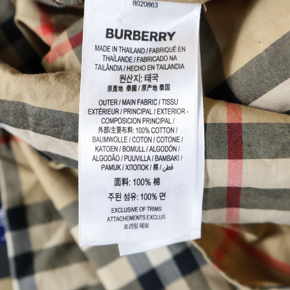 BURBERRY(バーバリー) ノバチェック レギュラーカラーシャツ ブラウン 8020663